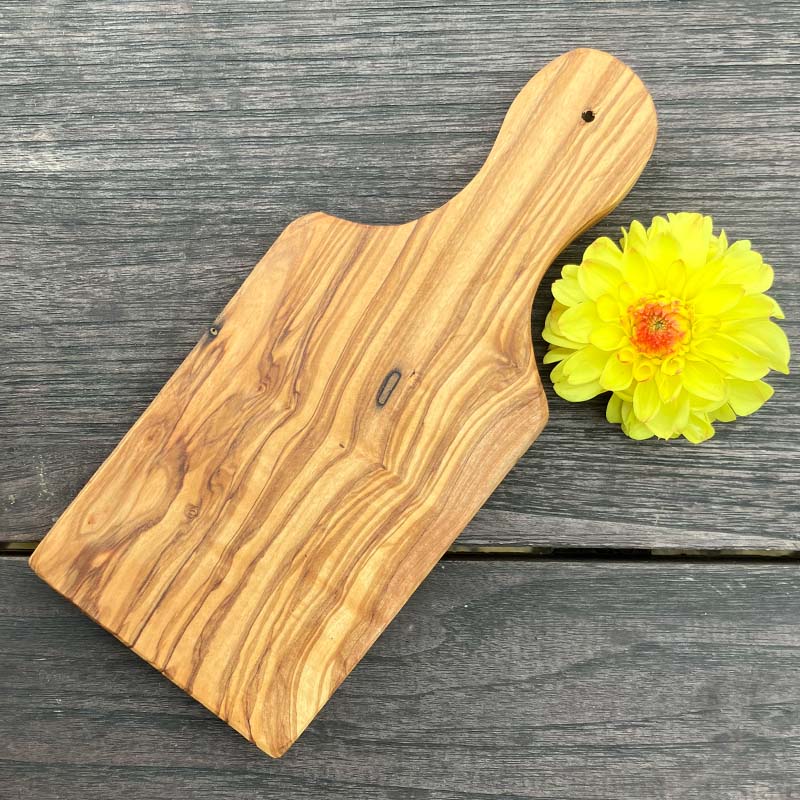 Olivenholz Schneidebrett 22cm naturbelassen & handlich