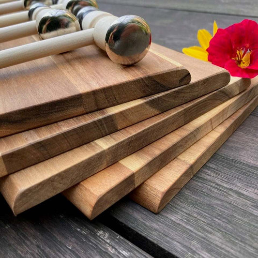 Hammered Leaves Technik Blüten übertragen 5 Personen