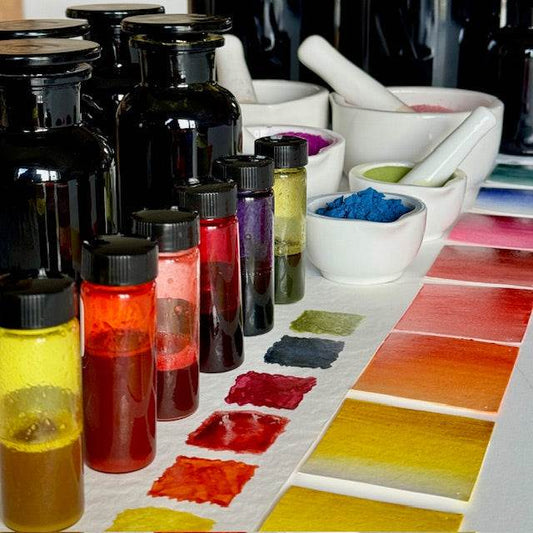 Natürliche Farbpalette - The Dyers' Child INK KIT Ergebnisse