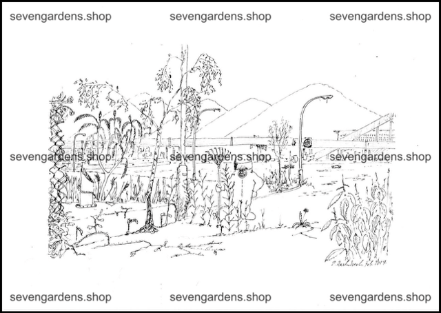 Malvorlage der Pioniergarten