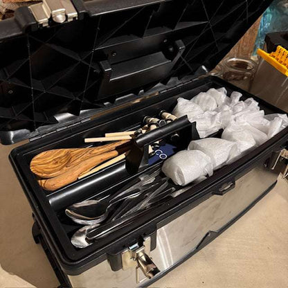 Färberkoffer Innenausstattung oberes Fach Werkzeug