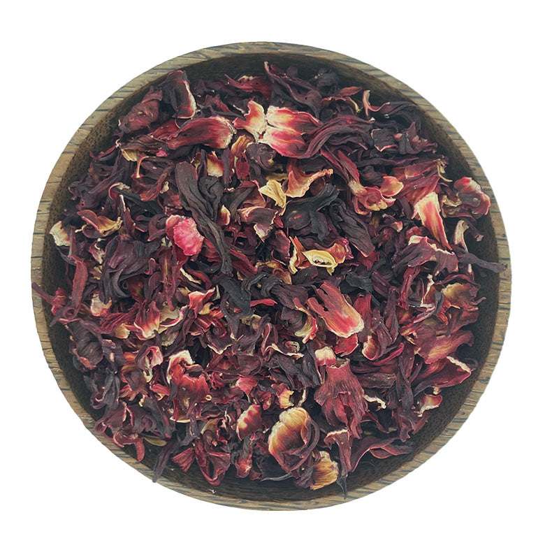 Hibiskus BIO mit Anthocyanen für rosa bis violette Pflanzenfarben