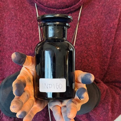 Miron Apothekerglas zur Aufbewahrung von Indigo