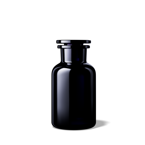 MIRON Apothekerglas Libra 250ml Violettglas mit Glasstopfen