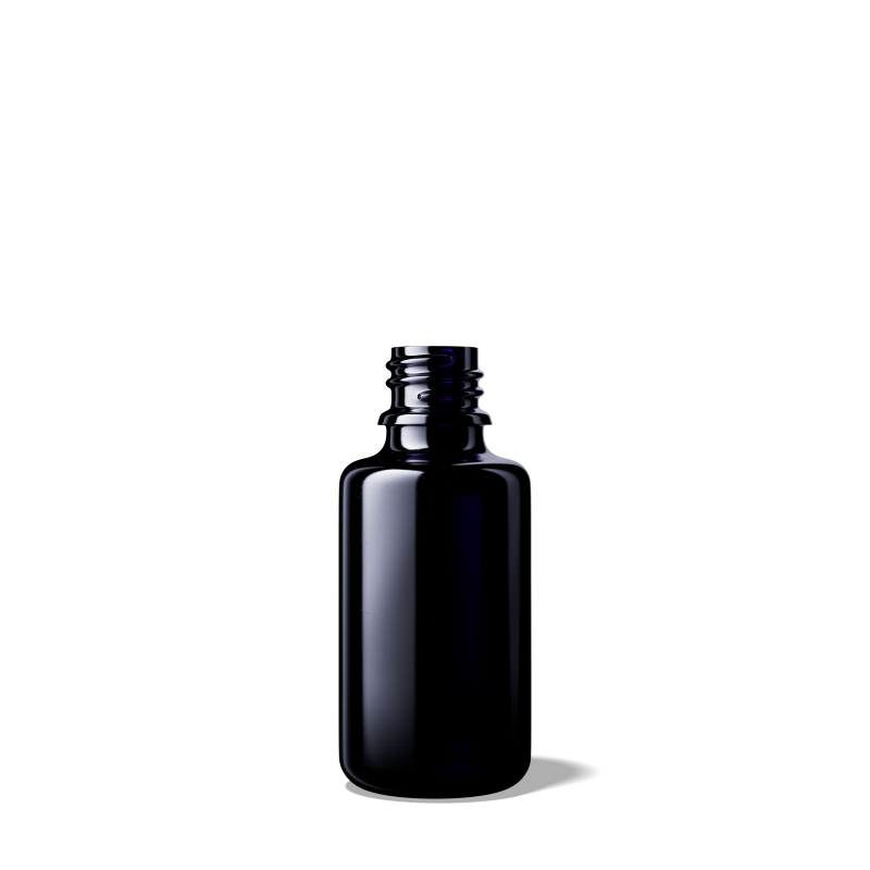 MIRON Tropfenflasche Orion 30ml Violettglas mit DIN-18 Gewinde