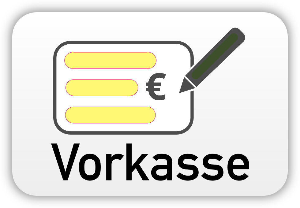 Zahlungsmöglichkeit Vorkasse